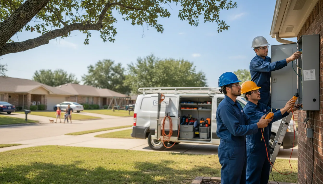 Certified electrician providing emergency electrical services in Enders, NE